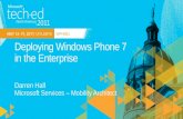 WPH301. announcement Overview Roadmap for Business Risk Management (security model, application security, security management) Deploying Windows Phone.