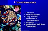 Copyright © 2001 by Harcourt, Inc. All rights reserved.Consciousness 1.Overview 2.Sleep & Dreams 3.Drug-Induced Alterations in Consciousness 4.Hypnosis.
