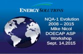 NQA-1 Evolution 2008 – 2015 Mike Nicol DOECAP ASP Workshop Sept. 14,2015.