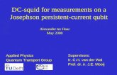 DC-squid for measurements on a Josephson persistent-current qubit Applied Physics Quantum Transport Group Alexander ter Haar May 2000 Supervisors: Ir.