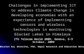 Challenges in implementing ICT to address Climate Change in developing economies with an experience of implementing sensors and wireless technologies in.