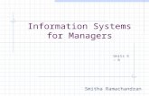 Information Systems for Managers Smitha Ramachandran Units 5 – 6.