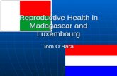 Reproductive Health in Madagascar and Luxembourg Tom O’Hara.