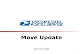 1 Move Update November 2008. 2 Move Update Nov. 23, 2008  Move Update is required for mailpieces claiming Presorted or Automation prices for First-Class®
