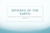 SPHERES OF THE EARTH Observations of Earth Using an Earth System Science Approach.