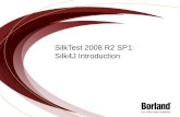 SilkTest 2008 R2 SP1: Silk4J Introduction. ConfidentialCopyright © 2008 Borland Software Corporation. 2 What is Silk4J? Silk4J enables you to create functional.