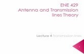 1.  Transmission lines or T-lines are used to guide propagation of EM waves at high frequencies.  Examples: › Transmitter and antenna › Connections.