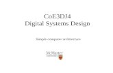 CoE3DJ4 Digital Systems Design Simple computer architecture.