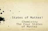 States of Matter! Chemistry The Four States of Matter Chumbler - Properties of Matter1.