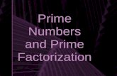 Prime Numbers and Prime Factorization. Factors Factors are the numbers you multiply together to get a product. For example, the product 24 has several.