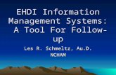 EHDI Information Management Systems: A Tool For Follow-up Les R. Schmeltz, Au.D. NCHAM.