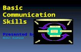 Basic Communication Skills Presented by Abdul Rasheed.