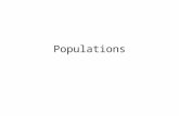 Populations. Estimating Abundance Population Size Estimating population size –Indices –Density.