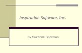 Inspiration Software, Inc. By Suzanne Sherman. Visual Learning Inspiration Software is based on the premise that visual learning helps students to improve.