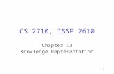 1 CS 2710, ISSP 2610 Chapter 12 Knowledge Representation.