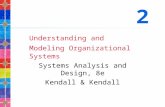 Understanding and Modeling Organizational Systems Systems Analysis and Design, 8e Kendall & Kendall 2
