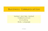 Arin Ghosh Business Communication Verbal And Non Verbal Communication Including Body Language.