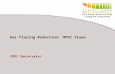 Gas Flaring Reduction: OPEC Views OPEC Secretariat.