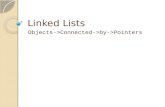 Linked Lists Objects->Connected->by->Pointers. What is a Linked List? List: a collection Linked: any individual item points to another item to connect.