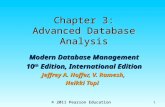 © 2011 Pearson Education 1 Chapter 3: Advanced Database Analysis Modern Database Management 10 th Edition, International Edition Jeffrey A. Hoffer, V.