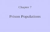 Chapter 7 Prison Populations Size and Nature of Prison Populations Severity of legal sanctions General social-demographic trends –Aging of population.