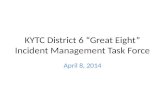 KYTC District 6 “Great Eight” Incident Management Task Force April 8, 2014.