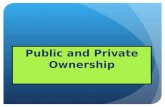 Public and Private Ownership. Ownership Within a mixed economy: private and public ownership exists. Within a mixed economy: private and public ownership.