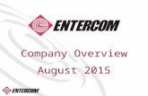 Company Overview August 2015 Company Overview August 2015.