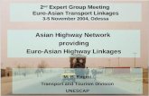 1 2 nd Expert Group Meeting Euro-Asian Transport Linkages 3-5 November 2004, Odessa Asian Highway Network providing Euro-Asian Highway Linkages M. B. Regmi.