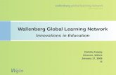Cammy Huang Director, WGLN January 17, 2008 I2 Wallenberg Global Learning Network Innovations in Education.