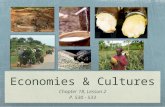 Economies & Cultures Chapter 18, Lesson 2 P. 530 - 533.
