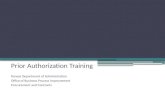Prior Authorization Training Kansas Department of Administration Office of Business Process Improvement Procurement and Contracts.