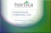 Contractual Indemnity 101 Snow Removal Contracts and Contracts in General.