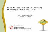EEC Board Meeting April 8, 2014 Race to the Top Early Learning Challenge Grant (RTT-ELC)