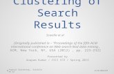 Topical Clustering of Search Results Scaiella et al [Originally published in – “Proceedings of the fifth ACM international conference on Web search and.