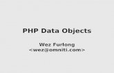 PHP Data Objects Wez Furlong. About the author PHP Core Developer since 2001 Author of the Streams layer “King” of PECL Author of most of PDO and its.