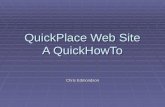 QuickPlace Web Site A QuickHowTo Chris Edmondson.