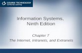 Information Systems, Ninth Edition Chapter 7 The Internet, Intranets, and Extranets.