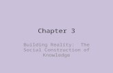 Chapter 3 Building Reality: The Social Construction of Knowledge.