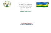 REPUBLIC OF RWANDA NORTHERN PROVINCE GICUMBI DISTRICT IMIHIGO FY 2014-2015 PROGRESS REPORT 2015 (July 2014 – MARCH 2015)