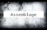 Assemblage. Assemblage sculpture is the bonding of shapes or objects by gluing, soldering, pasting, or nailing. These objects are mainly found objects.