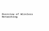 Overview of Wireless Networking. Overview Fundamental issues and impact –wireless –mobility For each layer in the protocol stack –A subset of design requirements.