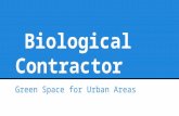 Biological Contractor Green Space for Urban Areas.