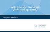 Walkthrough for Coursemate (New User Registration) URL : access.cengageasia.com.