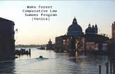 Venice - 2000 Wake Forest Comparative Law Summer Program (Venice)