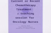 Falls in Hospitalized Patients with Current or Recent Chemotherapy Treatment: a teaching session for Oncology Nurses Jennifer Wolfe Final Teaching Project.