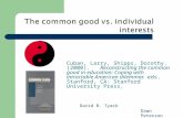 Cuban, Larry, Shipps, Dorothy. (2000). Reconstructing the common good in education: Coping with intractable American dilemmas eds. Stanford, CA: Stanford.