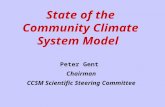 State of the Community Climate System Model Peter Gent Chairman CCSM Scientific Steering Committee.