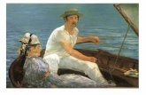 Edouard Manet Boating Impressionism Paul Gaugain Tahitian Women on the Beach Post-Impressionism.