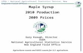 USDA / National Agricultural Statistics Service, New England Field Office Agriculture counts and NASS counts for U.S. agriculture. Gary Keough, Director.
